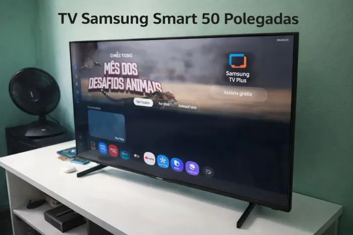 TV SMART SAMSUNG 50 POL - 2 MESES USO.