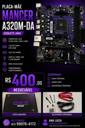 Placa-Mãe Mancer A32M-DA