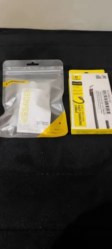 Kit carregador essager 20w e cabo baseus 60w tipo c