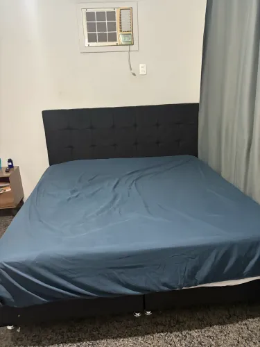 CAMA KING SIZE ORTOBOM PRO SAÚDE + CABECEIRA