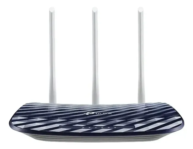 Modem Roteador Tp-link Archer C20 Com Fonte Cor Azul