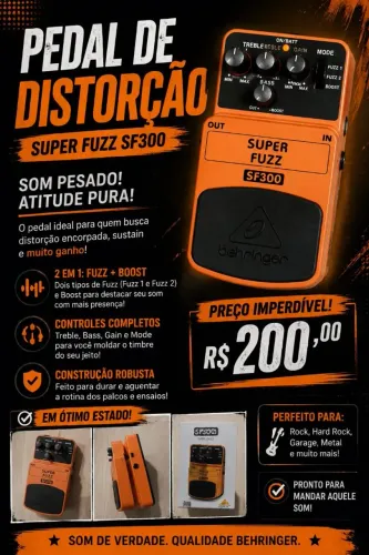 Pedal fuzz behringer