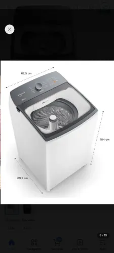 Máquina de Lavar Brastemp 12Kg Branca com Ciclo Tira Manchas Advanced e Ciclo Antibolinha
