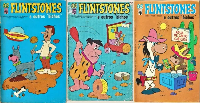 Os Flintstones e Outros Bichos n°s 13, 15 e 25 (Abril) [1973-1974] preço unitário