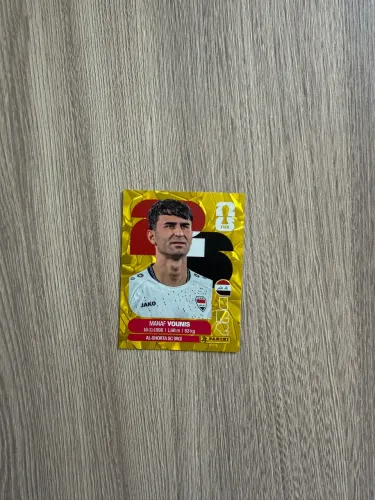 Figurinha Gold Crumple copa 2026 IRQ 8