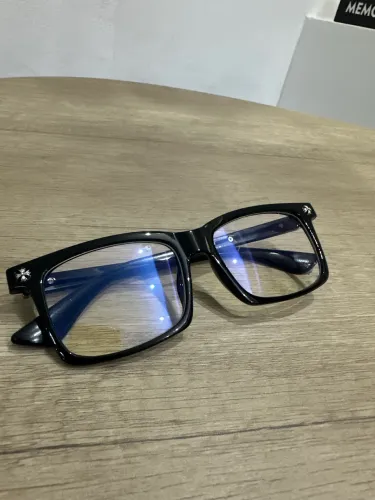 Óculos Chrome Hearts Preto com filtro de luz azul