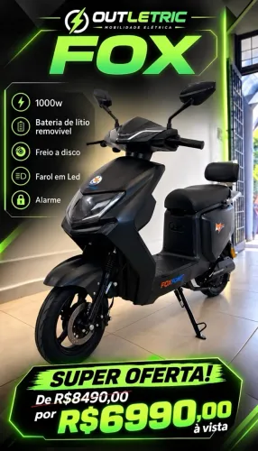 Scooter Fox 1000w Lítio 0km