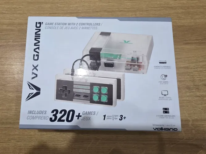 Nes VX Gaming 320 jogos + dois controles 