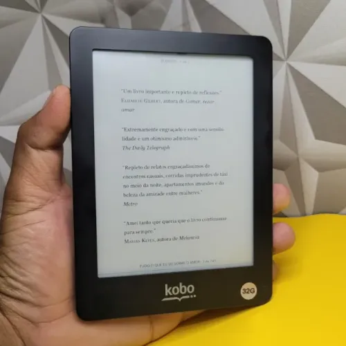 Leitor de Livros Kobo 32GB de Armazenamento Funcionando Perfeitamente