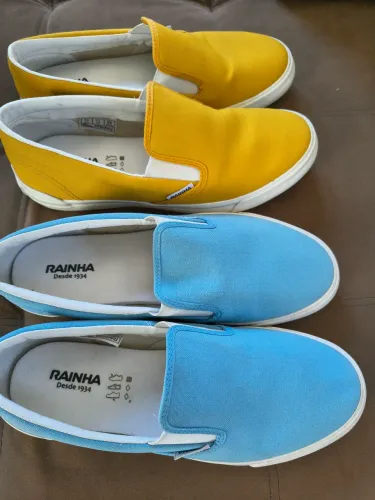 Kit 2 pares de tênis Rainha slip-on 42