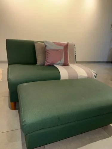 Sofá com puff