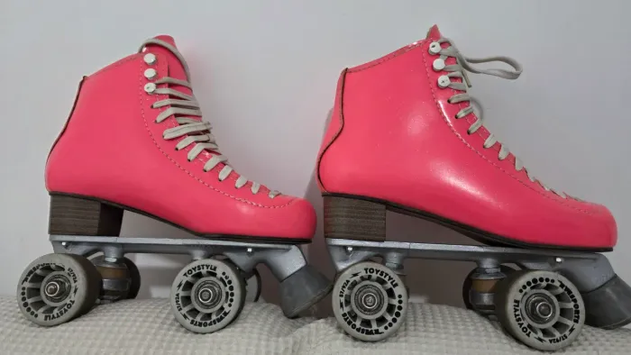 Patins quad rosa rye número 37, usado 3 vezes