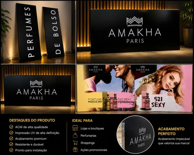 Letreiros para box - comunicação visual
