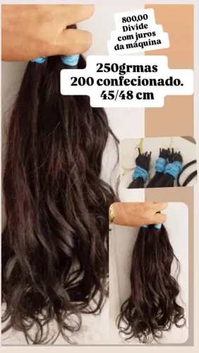 Cabelo humano liso ondulado indiano