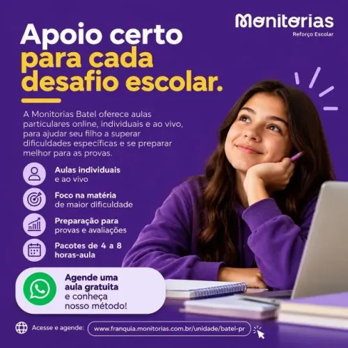 Aulas de Reforço Escolar Online para Ensino Fundamental, Médio, Pré-Vestibular e Concurso