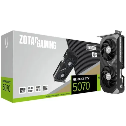 Placa de Vídeo Zotac Gaming GeForce RTX 5070 TwinEdge OC12GB