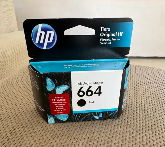Cartucho HP 664 Preto Original - Ink Advantage (Novo)