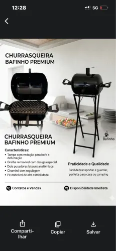 CHURRASQUEIRA BAFINHO ECONÔMICA