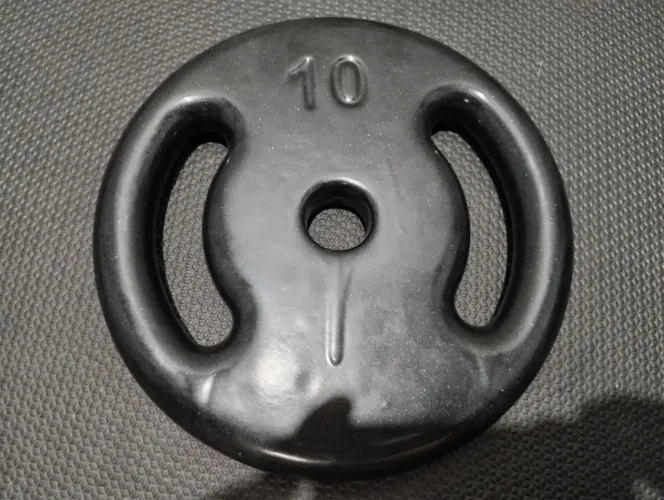 Kit Anilhas de 10KG emborrachado, Peso total 40 Kg