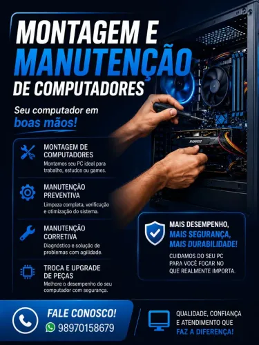 ? MONTAGEM E MANUTENÇÃO DE COMPUTADORES ?