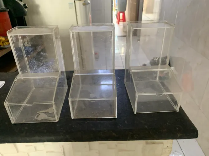 Pote acrílico para acaiteria e sorveteria 