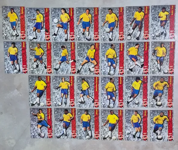 CARDS COPA DO MUNDO BRASIL 1997 PROMOCIONAL COCA COLA PANINI FUTEBOL