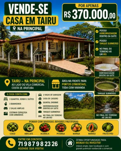 Vendo terreno com casa
