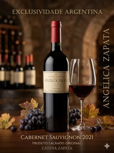 Vinho Argentino Angélica Zapata Cabernet Sauvignon 2021 - Lacrado (750ml)