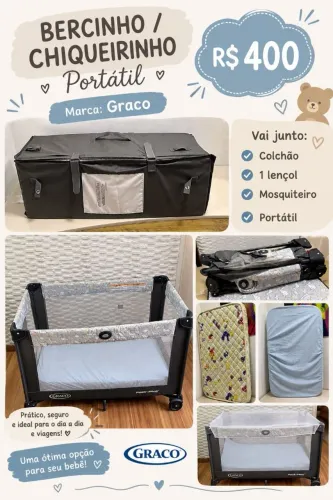 Chiqueirinho Graco + colchão