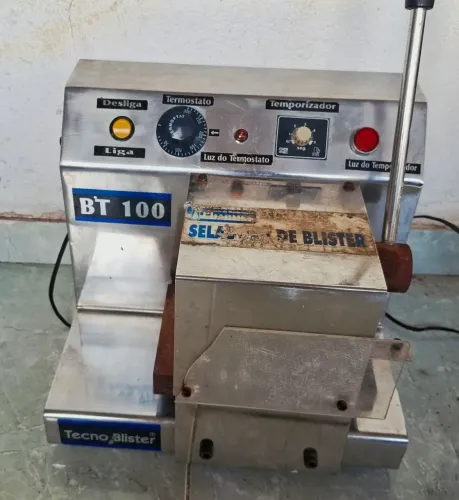 Encarteladora inox tecnoblister, seladora encapsuladora bli ( usada)Precisa de uma reforma