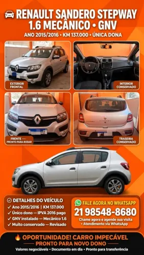 Renault Sandero Stepway Hi-power 1.6 8V 5P 2016