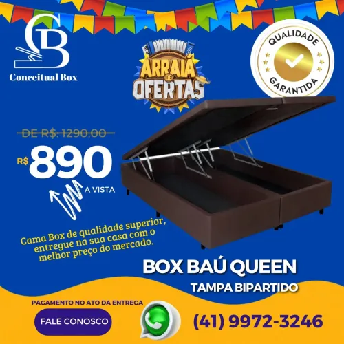 BOX BAU QUEEN BIPARTIDO