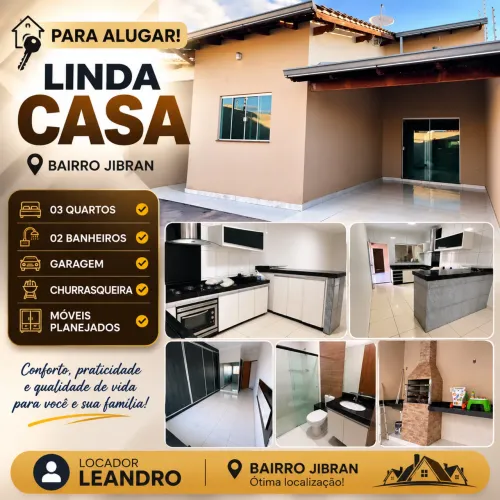 Aluguel excelente casa no Jibran el hajj (próximo ao ifg)