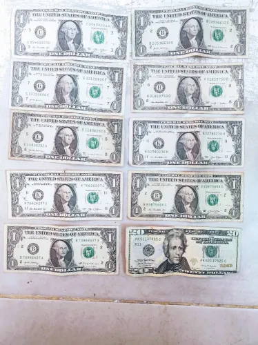Notas de Dólar Americano 