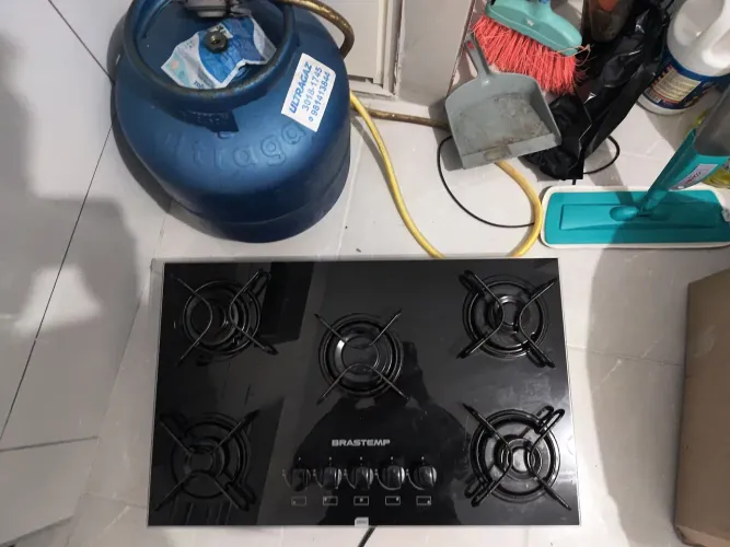 Cooktop Brastemp 5 Bocas Vidro + Gás