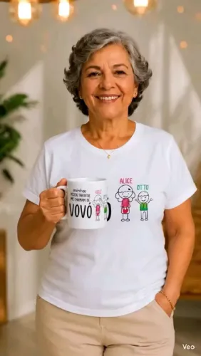 Kit Camisa e Caneca da Vovó.