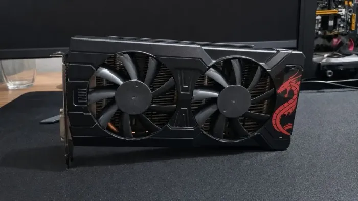 (PARA CONSERTO)Placa de Vídeo PowerColor, Radeon, RX 570 Red Dragon Dual, 4GB GDDR5