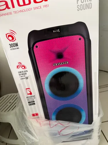 Vendo caixa Bluetooth Aiwa 20h de bateria 300RMS