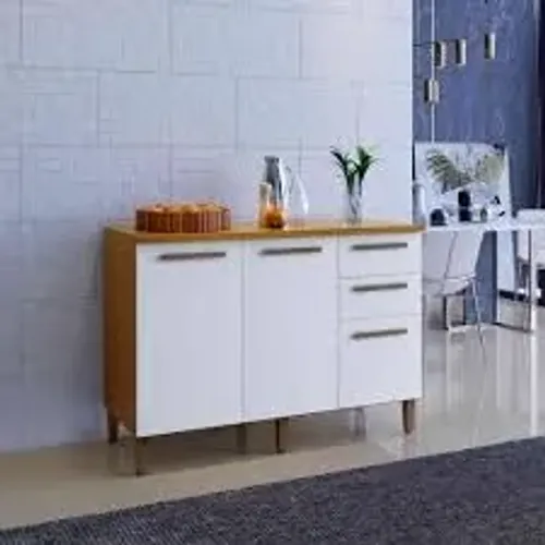 Balcão Diamante 3Pts 2Gvs Branco Arte Moveis - Entrega Rápida!