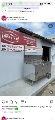 Carrinho para lanche em geral