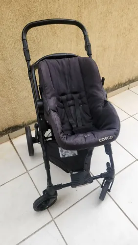 Kit Carrinho + Bebê Conforto + Base - Cosco Guardian
