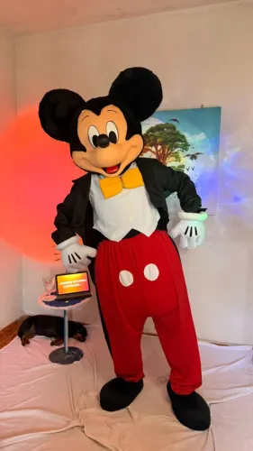Mickey Noel Profissional Completo com Roupas - Festas e Eventos