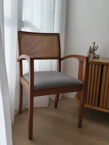 Cadeira poltrona palhinha