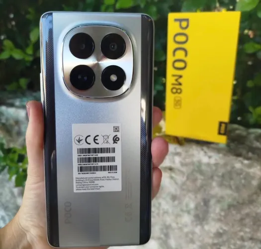 Xiaomi Poco M8 5G NFC 256/08-Preto Prata Novo Entregamos Grátis