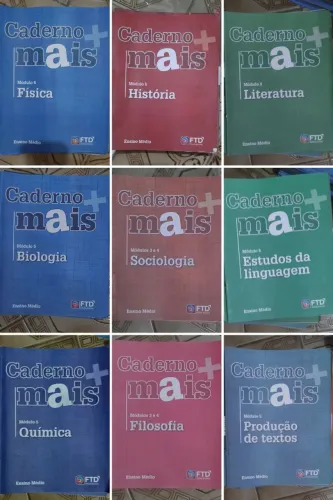 MÓDULOS ENSINO MÉDIO E CADERNOS DE EXERCÍCIOS NUNCA USADO PARA O ENEM!