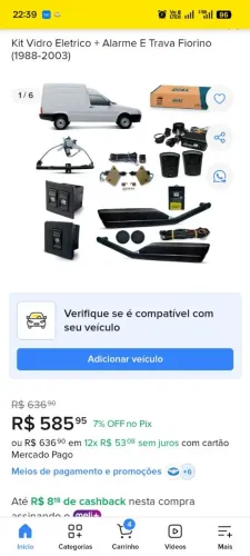 KIT VIDRO ELÉTRICO + ALARME - TRAVA