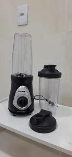 Personal Blender, Mondial Preto/prata 300W DG-01 220v, NOVA NUNCA USADO