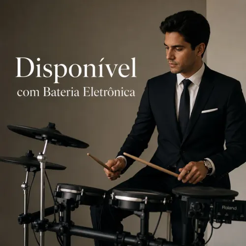 BATERISTA DISPONÍVEL COM BATERIA ELETRÔNICA