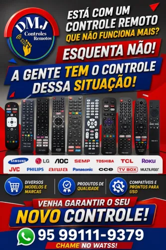 Controles remoto de tv 