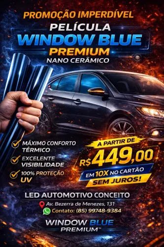 Película Térmica Window Blue Premium Nano Cerâmico 